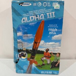 Estes Alpha III Model Rocket Launch Set Stem Skills NEW OPEN BOX 1427 No Engine